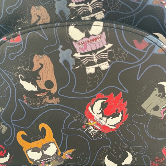 Marvel Loungefly Disney Funko Pop Venom Chibi Backpack - Picture 4 of 11